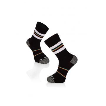 Sosete bumbac Active Lifestyle Socks RINGS Black White