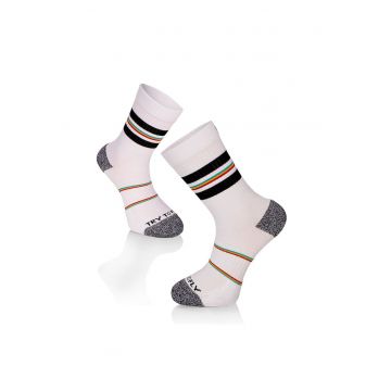Sosete bumbac Active Lifestyle Socks RINGS White Black