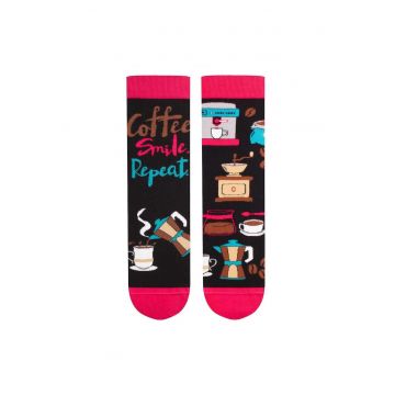Sosete bumbac Arty Socks Coffeenegru magenta