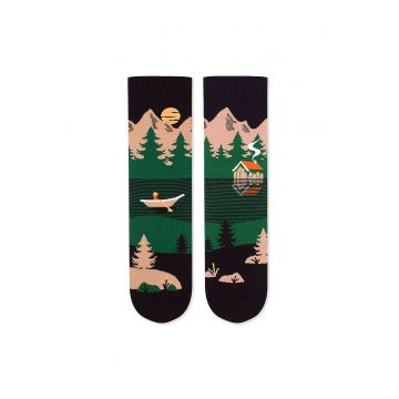 Sosete bumbac Arty Socks Peisaj Montan Verde