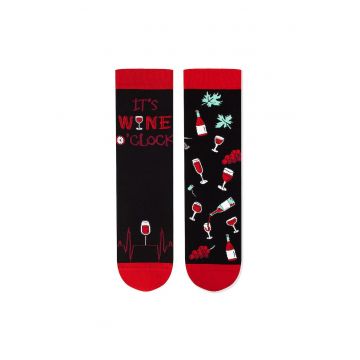 Sosete bumbac - Arty Socks WINERY Black