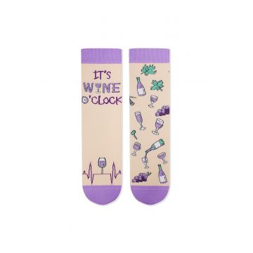 Sosete bumbac Arty Socks WINERY Ecru