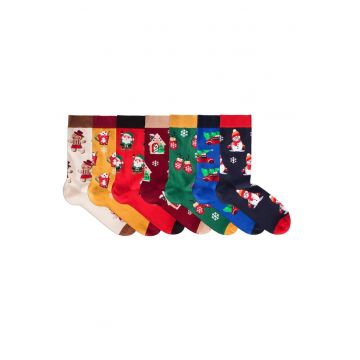 Sosete bumbac Christmas Luxury Box 7buc.