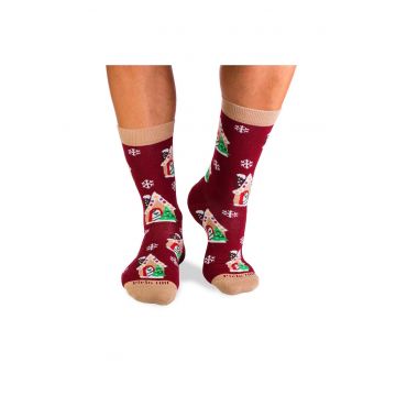 Sosete bumbac de Craciun Casuta Magica