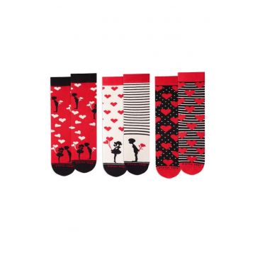 Sosete bumbac Love Box - 3 buc