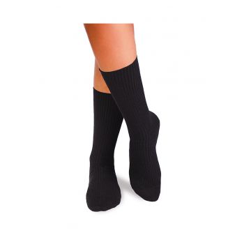 Sosete bumbac lungi fara elastic Black