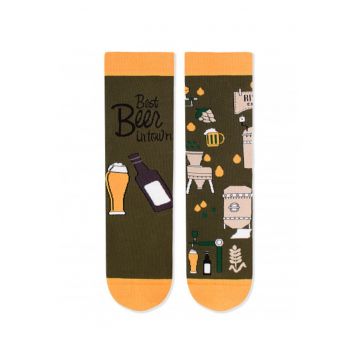 Sosete bumbac organic ARTY SOCKS Bere artizanala