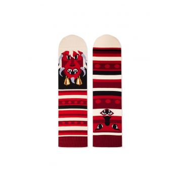 Sosete bumbac organic ARTY SOCKS Mask Bordo
