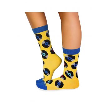 Sosete bumbac organic COLOUR COTTON Retro VINYL