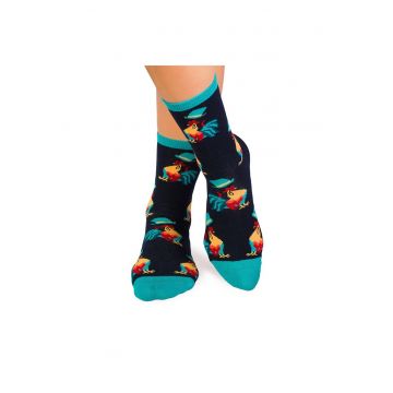 Sosete bumbac organic COLOUR COTTON Rooster NAVY