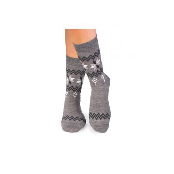 Sosete calduroase din lana merino Snow Gri