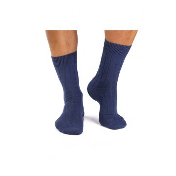 Sosete calduroase din lana merino Warm Jeans - 43-46 EU - Albastru