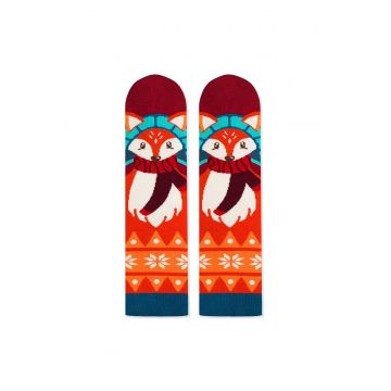 Sosete de bambus de Craciun Comfort Feet Socks CHRISTMAS FOX