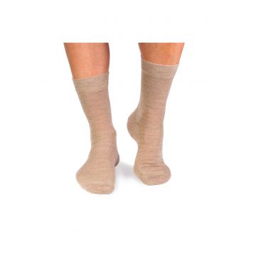 Sosete din lana merino Fine Bej -