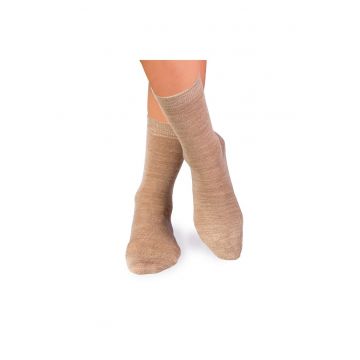 Sosete din lana merino Fine Bej