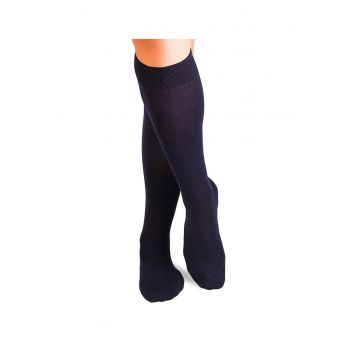 Sosete fine lungi 3/4 din Lana Albastru Inchis