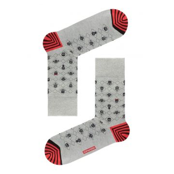 Sosete haioase cu model cranii -  Happy 059