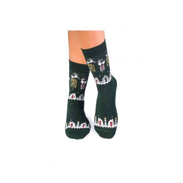 Sosete lana Merino Presents - verde