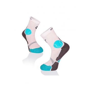 Sosete pentru tenis Fusion Alb -Multicolor