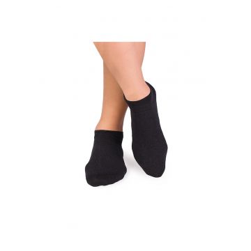 Sosete scurte din in si bumbac LINEN SNEAKER SOCKS Antracit