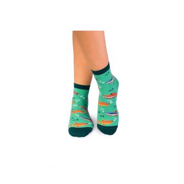 Sosete scurte peste glezna bumbac organic Sealife Pesti Menta