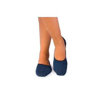 Sosete tip talpici din in si bumbac Albastru inchis