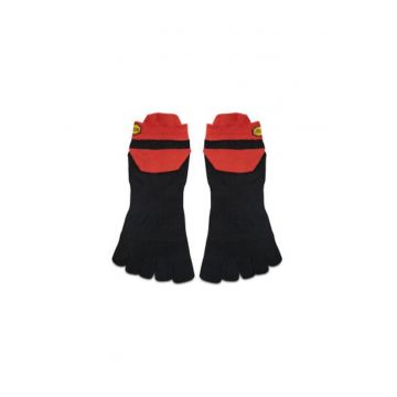 Sosete unisex unisex  S21N05 - Textil - 34-37 EU - Negru/Rosu