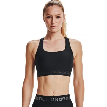 Bustiera cu sustinere medie pentru fitness - Negru