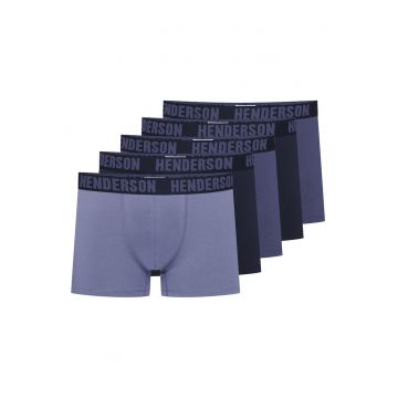 Boxeri(crac mai lung) Over  set de 5 perechi albastru - bleumarin