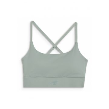 Bustiera Sport  pentru Femei - Verde Inchis - Croiala Slim - Suport Usor - Tehnologie 4FDry - XS