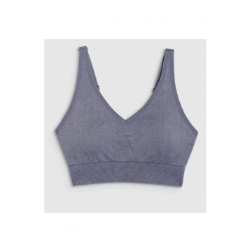 Bustiera Sport Yoga Femei -  Sustinere Medie - Bretele Reglabile - Confort Sporit - Bleumarin