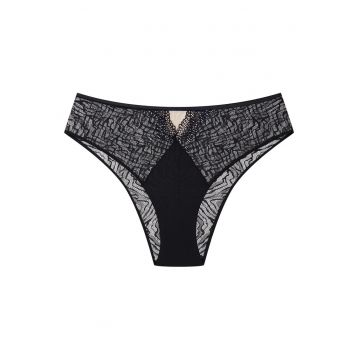 Chiloti cu talie ridicata Bonita  negru