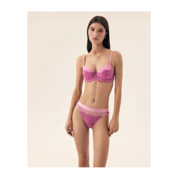 Chiloti cu talie ridicata Samara  roz