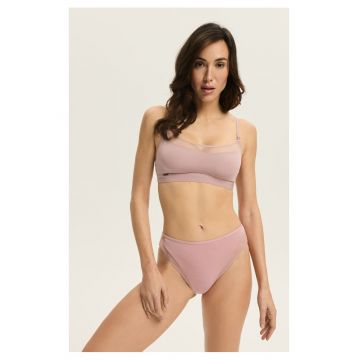 Chiloti dama cu talie inalta Roz murdar Blissy