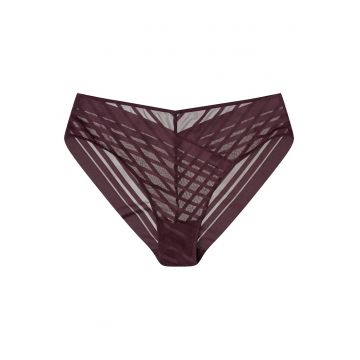 Chiloti dama Iga  Bumbac - Maro inchis