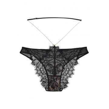 Chiloti dama tip figi Negru Oksana