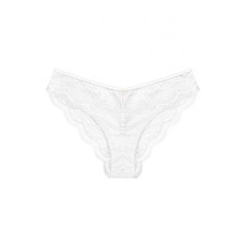 Chiloti de tip figi Katherine  Alb