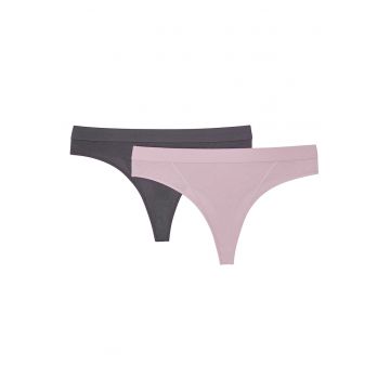 Chiloti figi League set de 2  Gri - roz