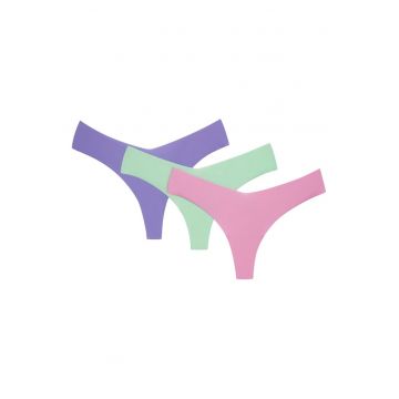 Chiloti stringi Steam set de 3  multicolor