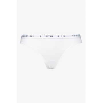 Chiloti tanga cu banda logo