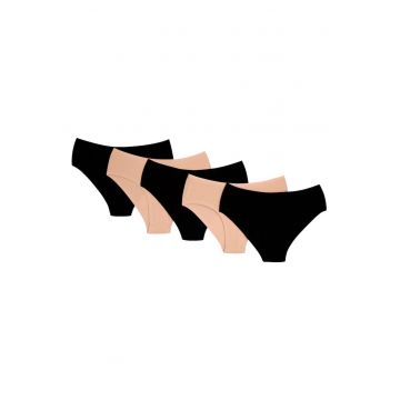 Chiloti tip briefy Frink set de 5 perechi  negru - bej