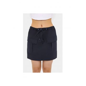 Fusta cargo dama  bumbac - bleumarin