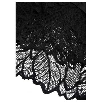 Set 2 Perechi Chiloti Pansy cu talie inalta - Bumbac - Negru