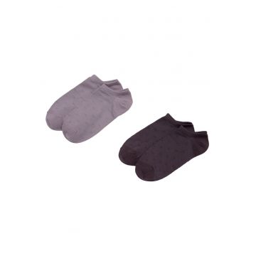 Set 2 perechi de sosete barbati -  Bumbac - Gri/Negru