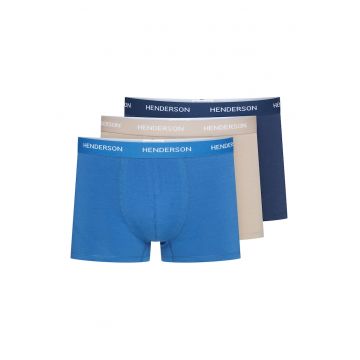 Set 3 perechi de boxeri pentru barbati -  bumbac - multicolor -