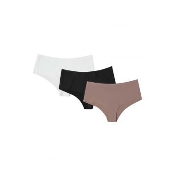 Set 3 perechi lenjerie intima dama -  Bumbac - Multicolor