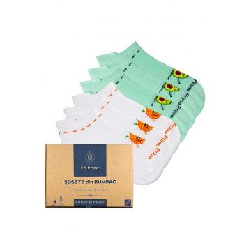 Set 6 perechi - Sosete scurte Dama -  Cutiuta 
