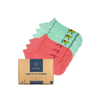 Set 6 perechi - Sosete scurte Dama -  Cutiuta 