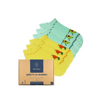 Set 6 perechi - Sosete scurte Dama -  Cutiuta 