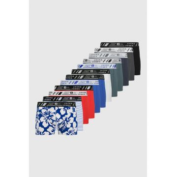 Set de boxeri din amestec de bumbac cu imprimeu - 12 perechi